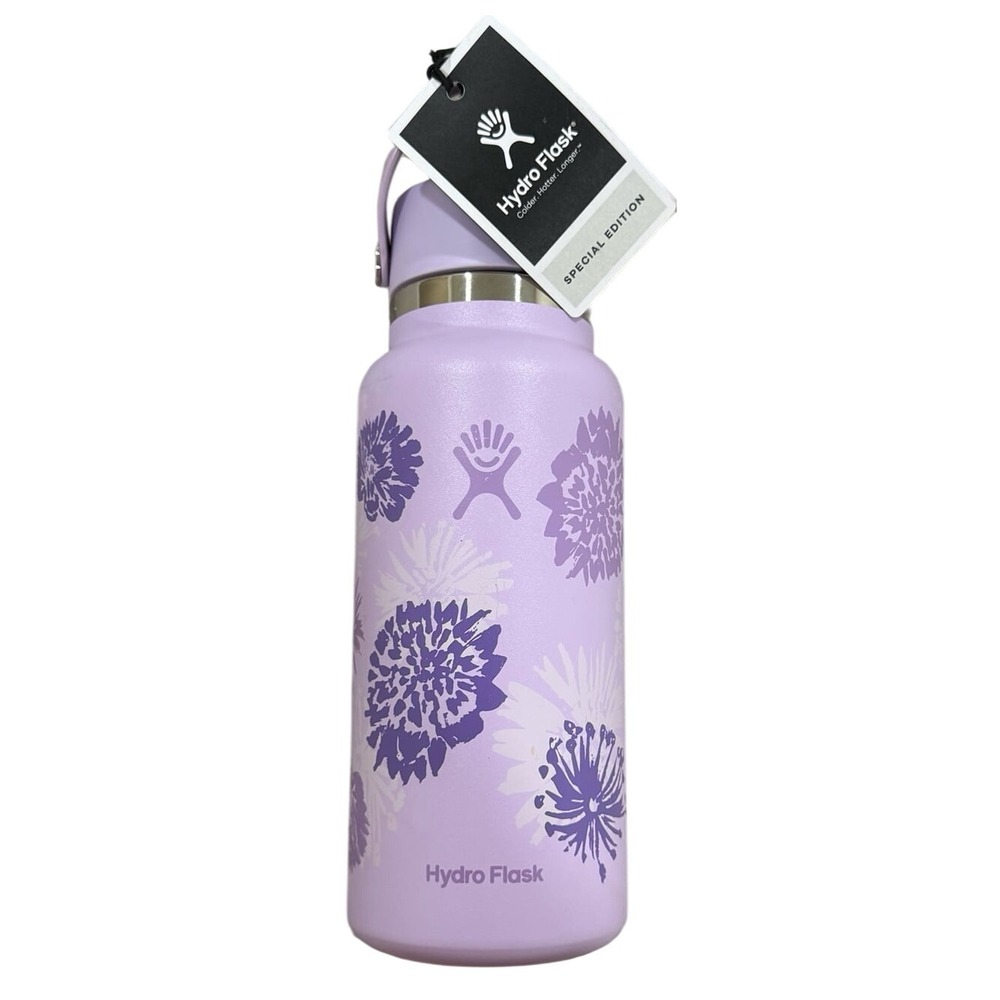 Hydro Flask 32‎ oz Special Edition Floral Water Bottle Lavender